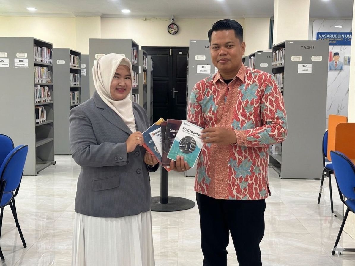 HIBAH BUKU DARI DOSEN HUKUM, FATRI SAGITA UNTUK PERPUSTAKAAN